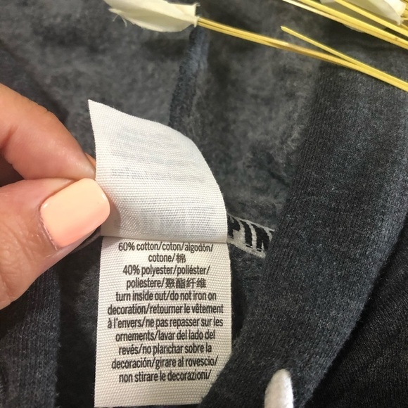 PINK Cropped Hoodie - Picture 7 of 8